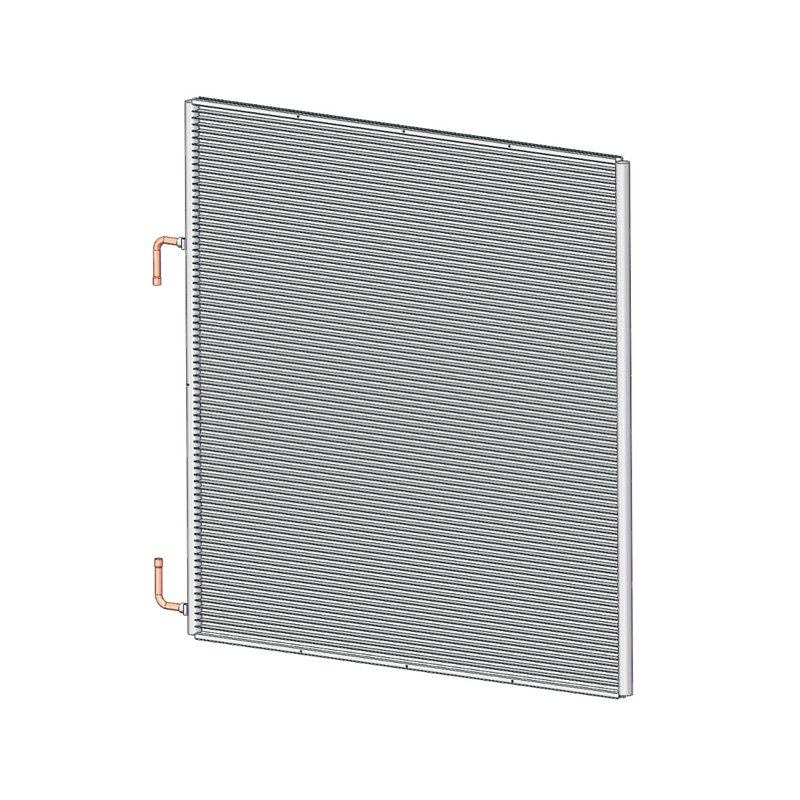 SC-1400 780 * 769,7 mm mikrokanálový rúrkový výmenník tepla kondenzátorová cievka pre mrazničku
